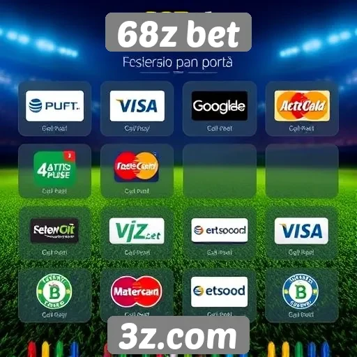 Métodos de pagamento disponíveis em 68z bet